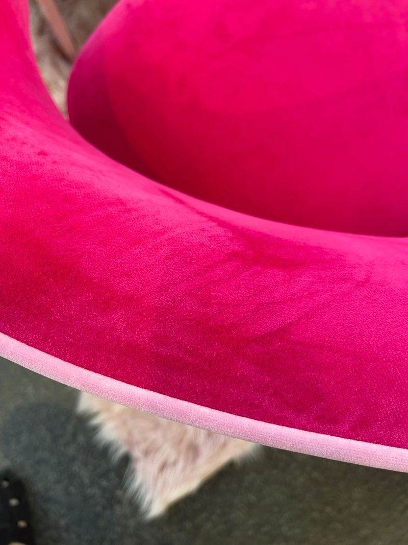 Møbel Copenhagen Font Sofa - Lyserød Fløjl/Lyserød