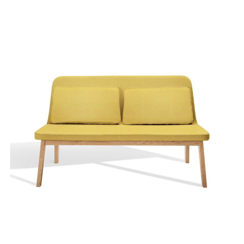 Møbel Copenhagen LEAN Lounge 2 Personers Sofa - Olieret Eg / Hallingdal 407 (Lysgul)