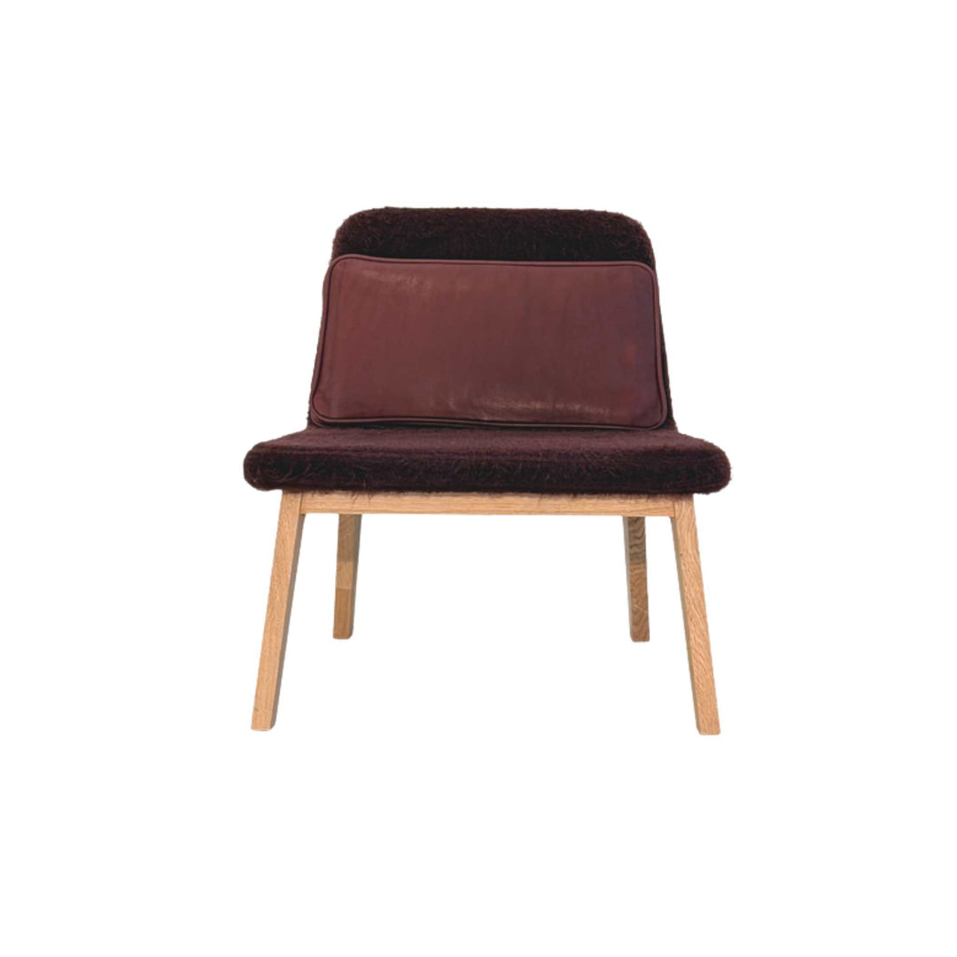 Møbel Copenhagen Lean Lounge Chair - Oiled Oak/Bordeaux/Bordeaux Leather