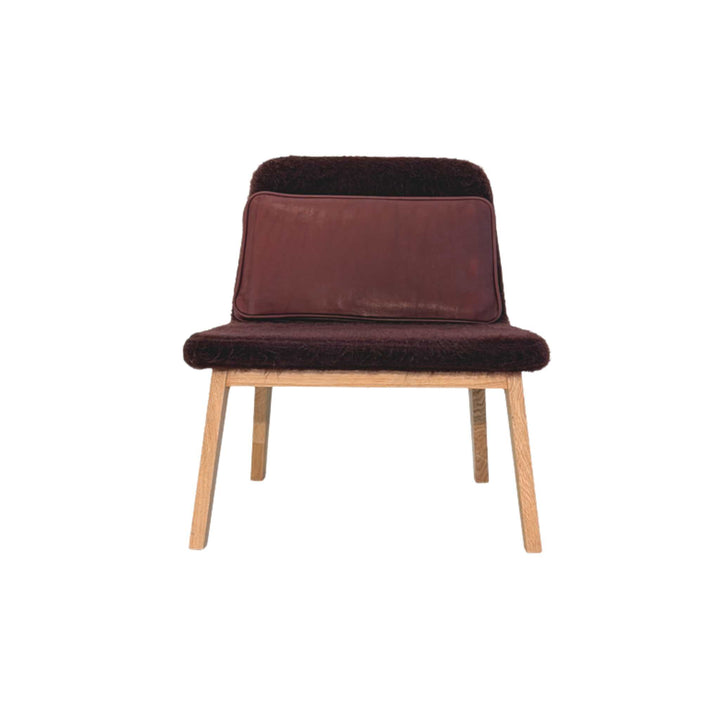 Møbel Copenhagen Lean Lounge Chair - Oiled Oak/Bordeaux/Bordeaux Leather