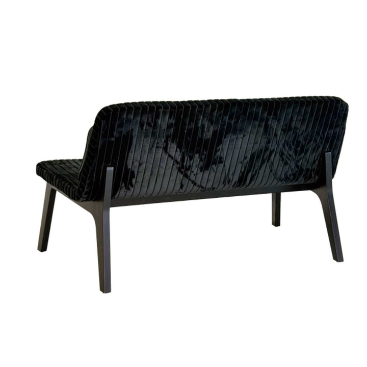 Møbel Copenhagen Lean Sofa - Sort Eg/Sort Fløjl/Sort Læder