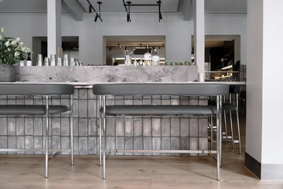 Møbel Copenhagen FONT Bar Sofa - Gul læder/Gult stel