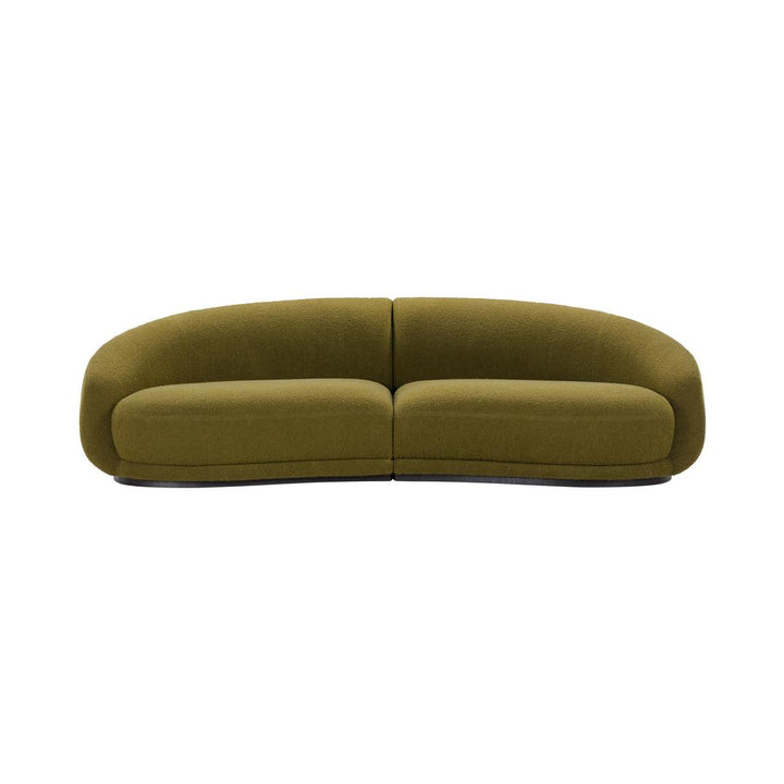 Wendelbo Montholon Curved 3 personers Sofa, Grøn (Baru col. 0950)