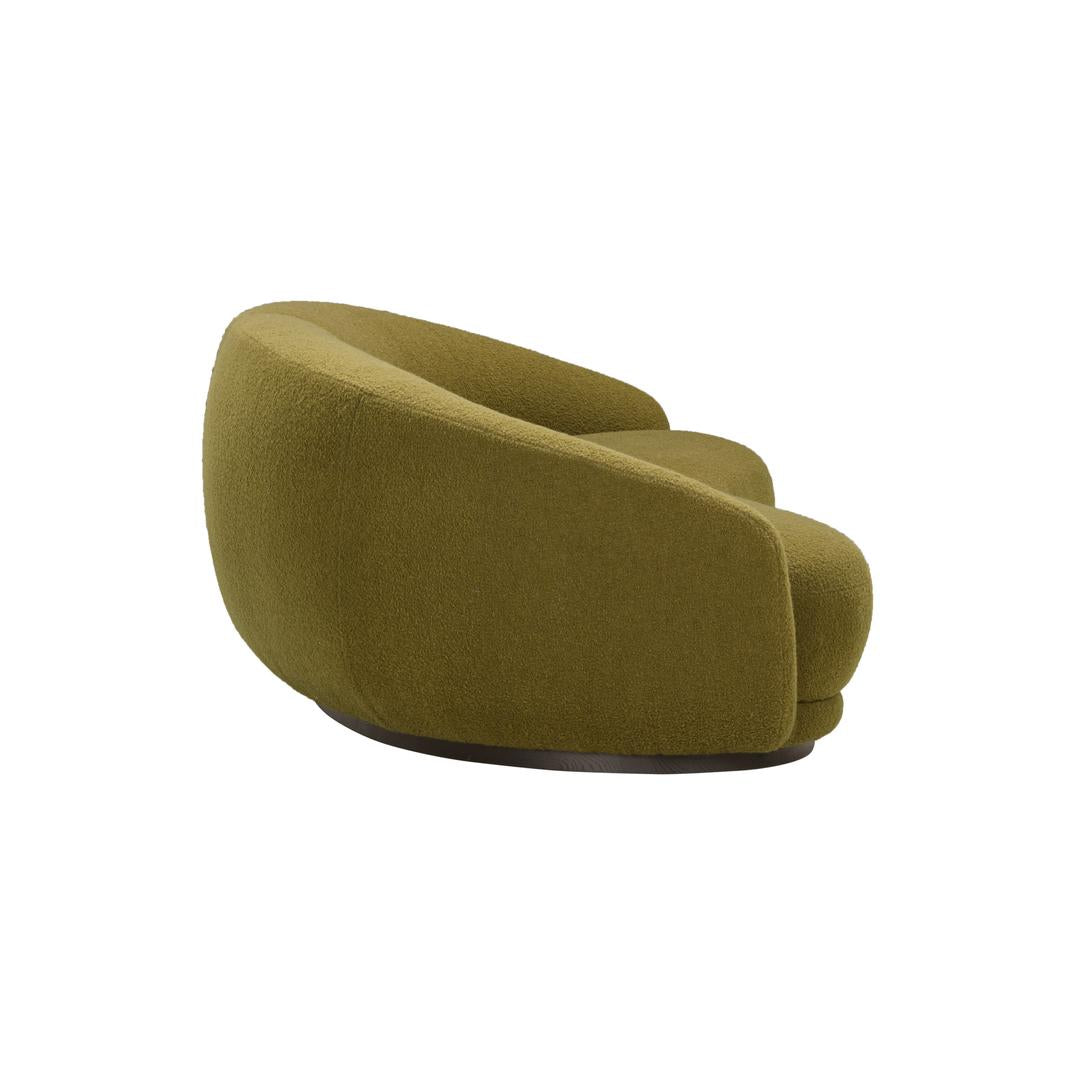 Wendelbo Montholon Curved 3 personers Sofa, Grøn (Baru col. 0950)