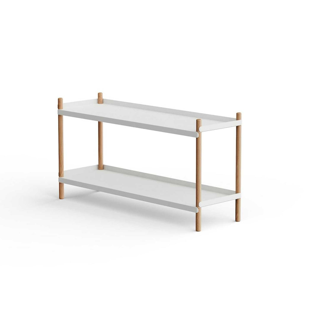 NINE Bolt Shelves Reol 2 hylder, Grå/Eg