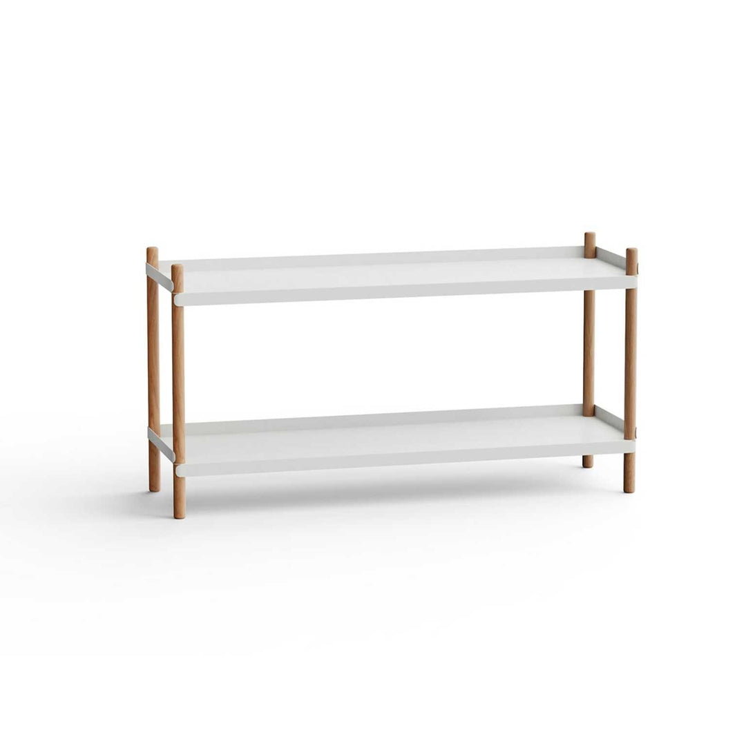 NINE Bolt Shelves Reol 2 hylder, Grå/Eg