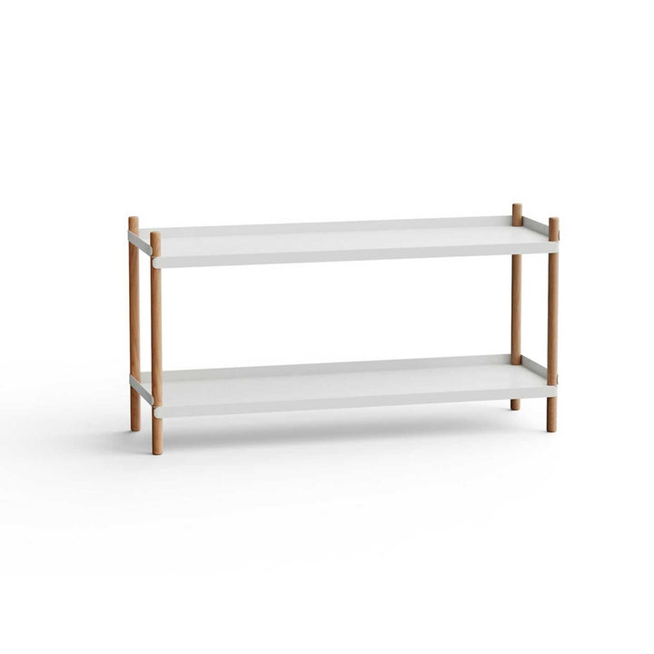 NINE Bolt Shelves Reol 2 hylder, Grå/Eg