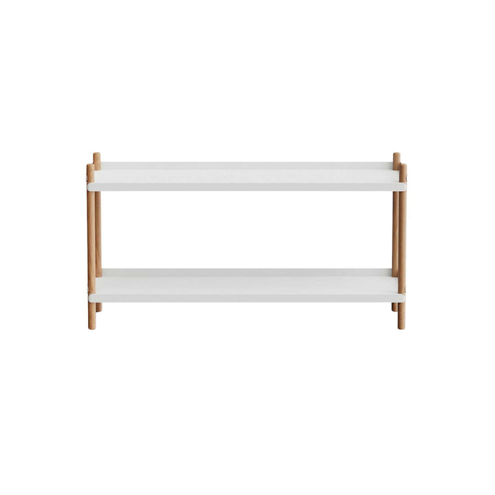 NINE Bolt Shelves Reol 2 hylder, Grå/Eg