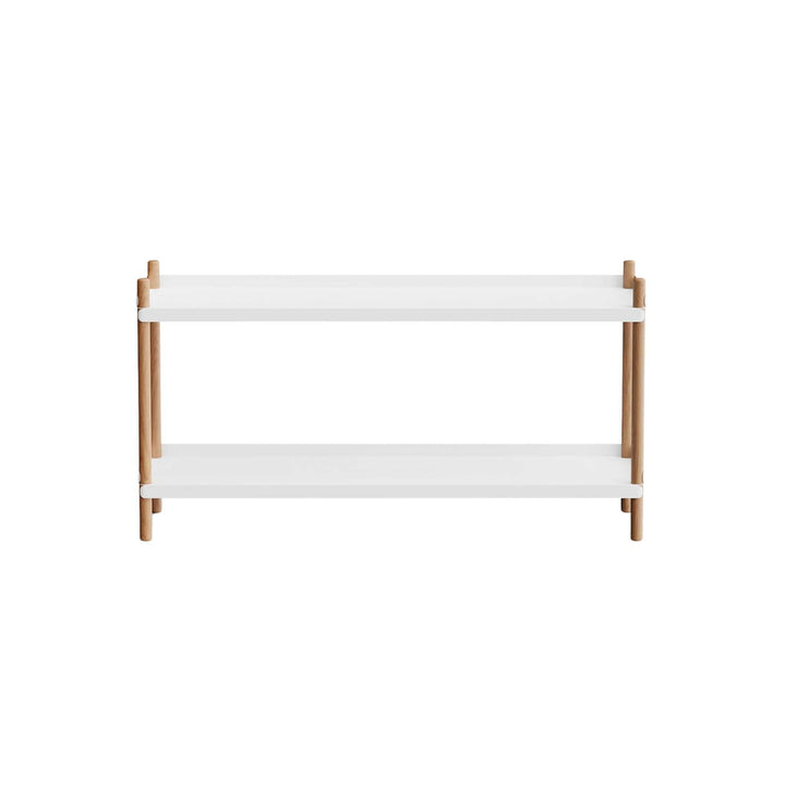 NINE Bolt Shelves Reol 2 hylder, Hvid/Eg