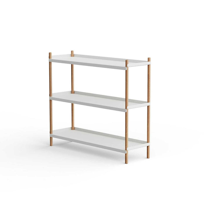 NINE Bolt Shelves Reol 3 hylder, Grå/Eg