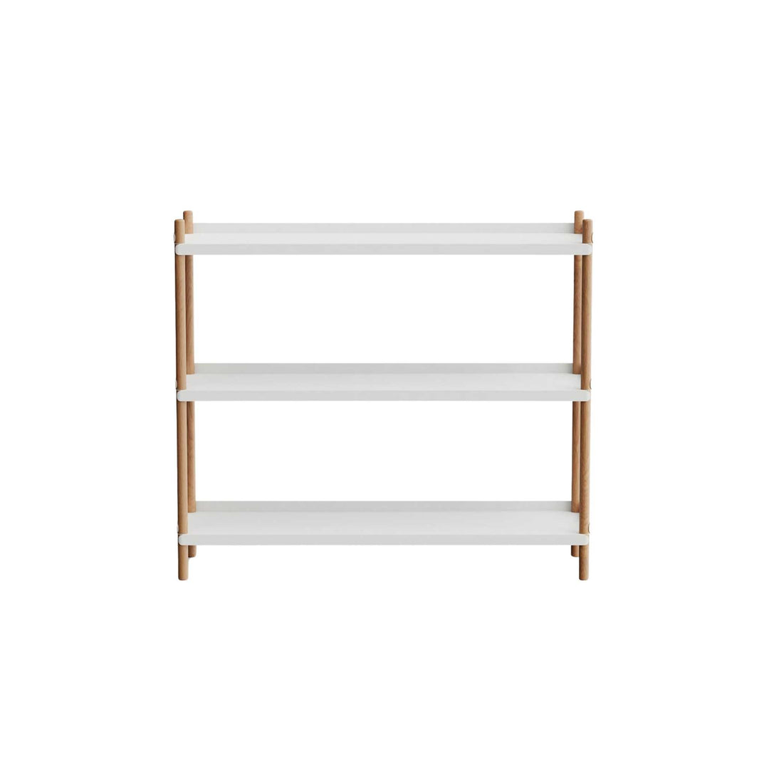 NINE Bolt Shelves Reol 3 hylder, Grå/Eg