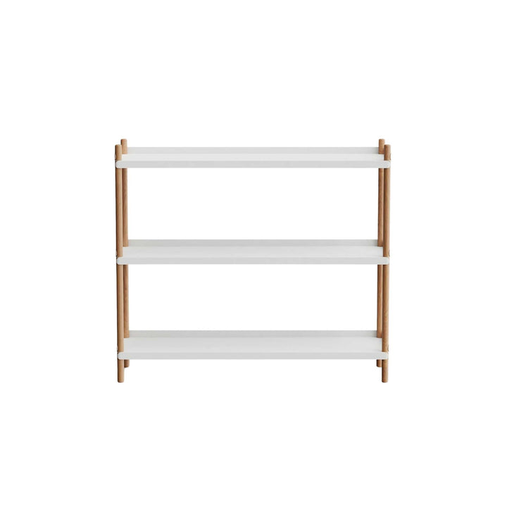 NINE Bolt Shelves Reol 3 hylder, Grå/Eg