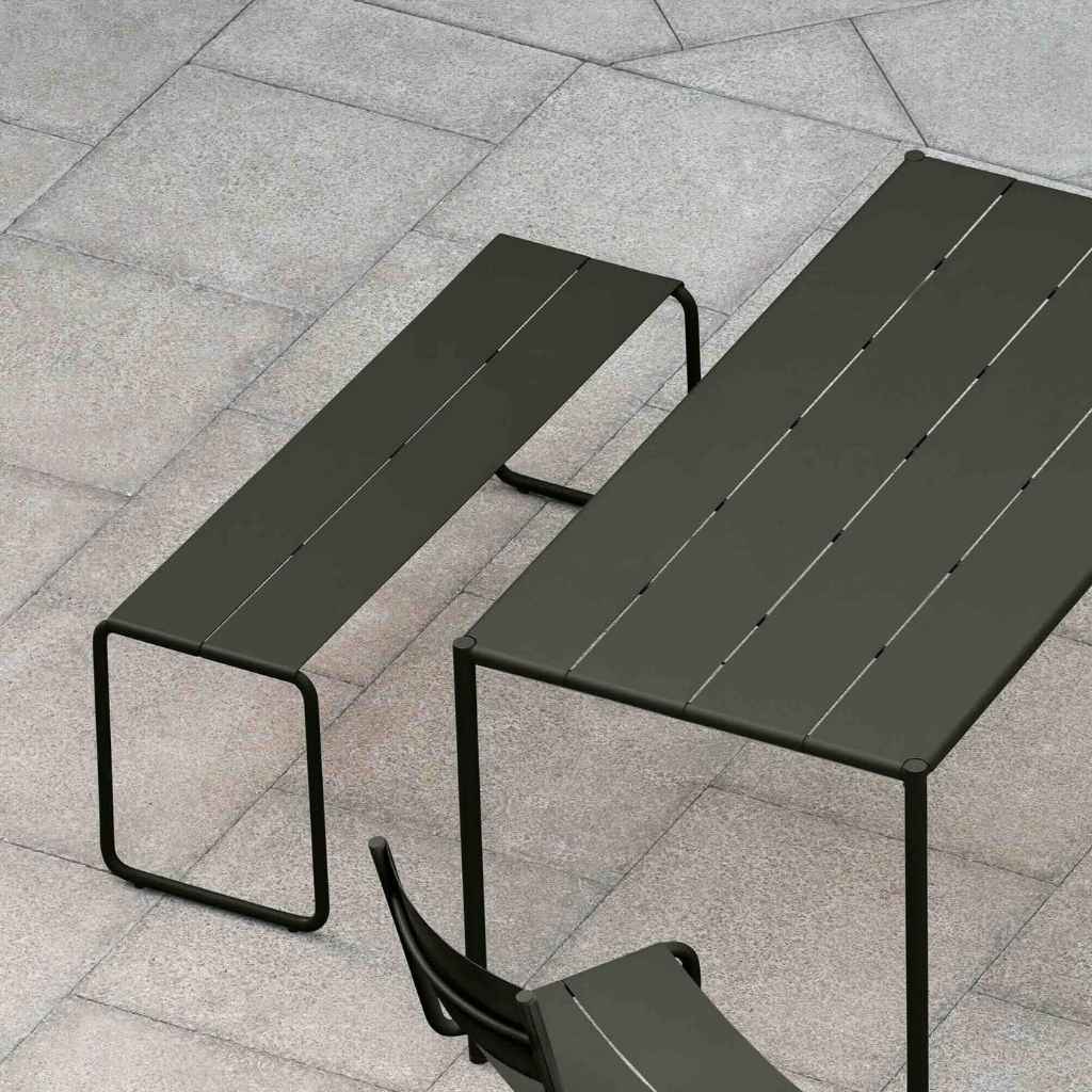 NINE Sine Havebænk, Dark Green