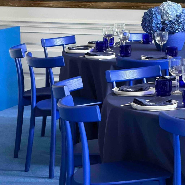 NINE Skinny Chair Stol, Blue Stained