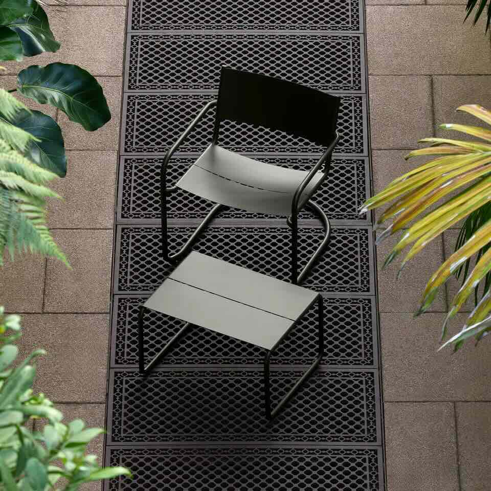 NINE Sine Ottoman Havebord, Dark Green
