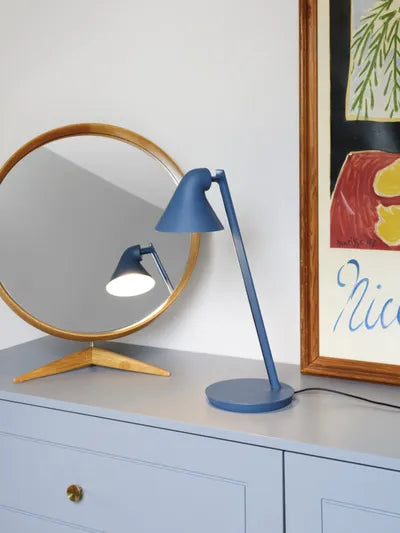 Louis Poulsen NJP Mini Bordlampe, Petroleumsblå