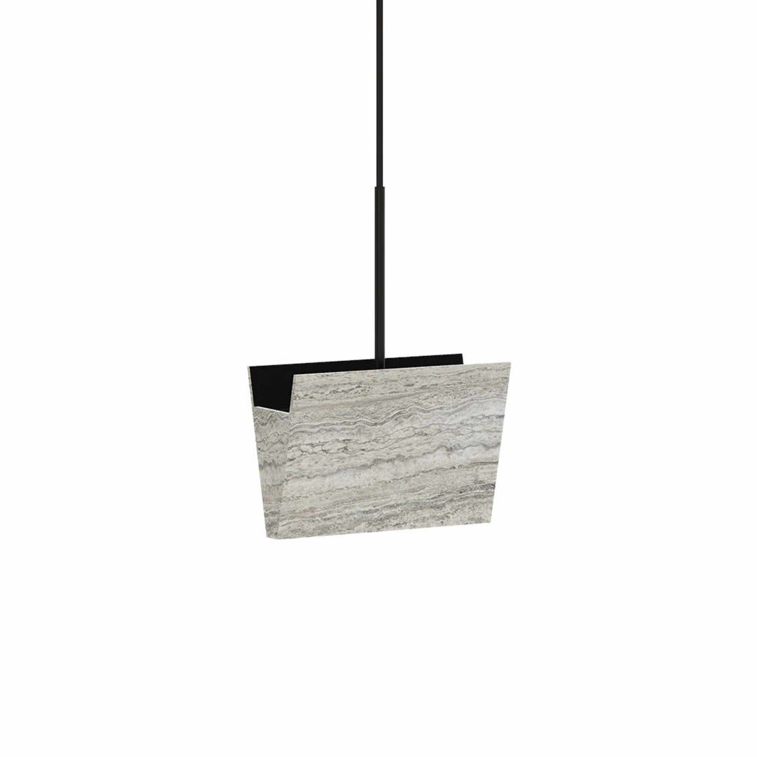NORR11 Gallery Pendel, Silver Travertin