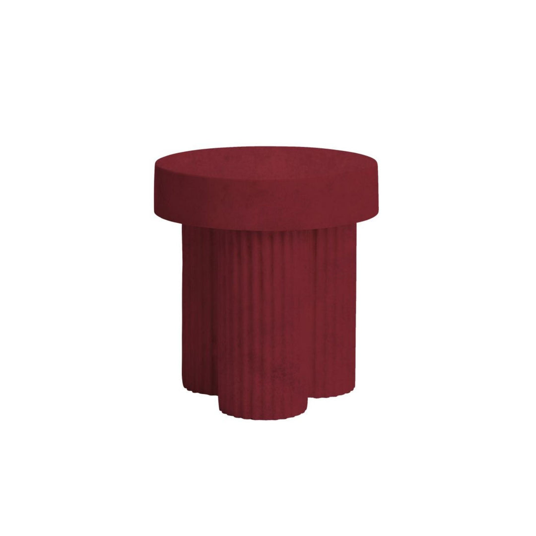 norr11 gear NORR11 Gear Side Table Ø45, Magnesium Oxide/Red – KEEPR