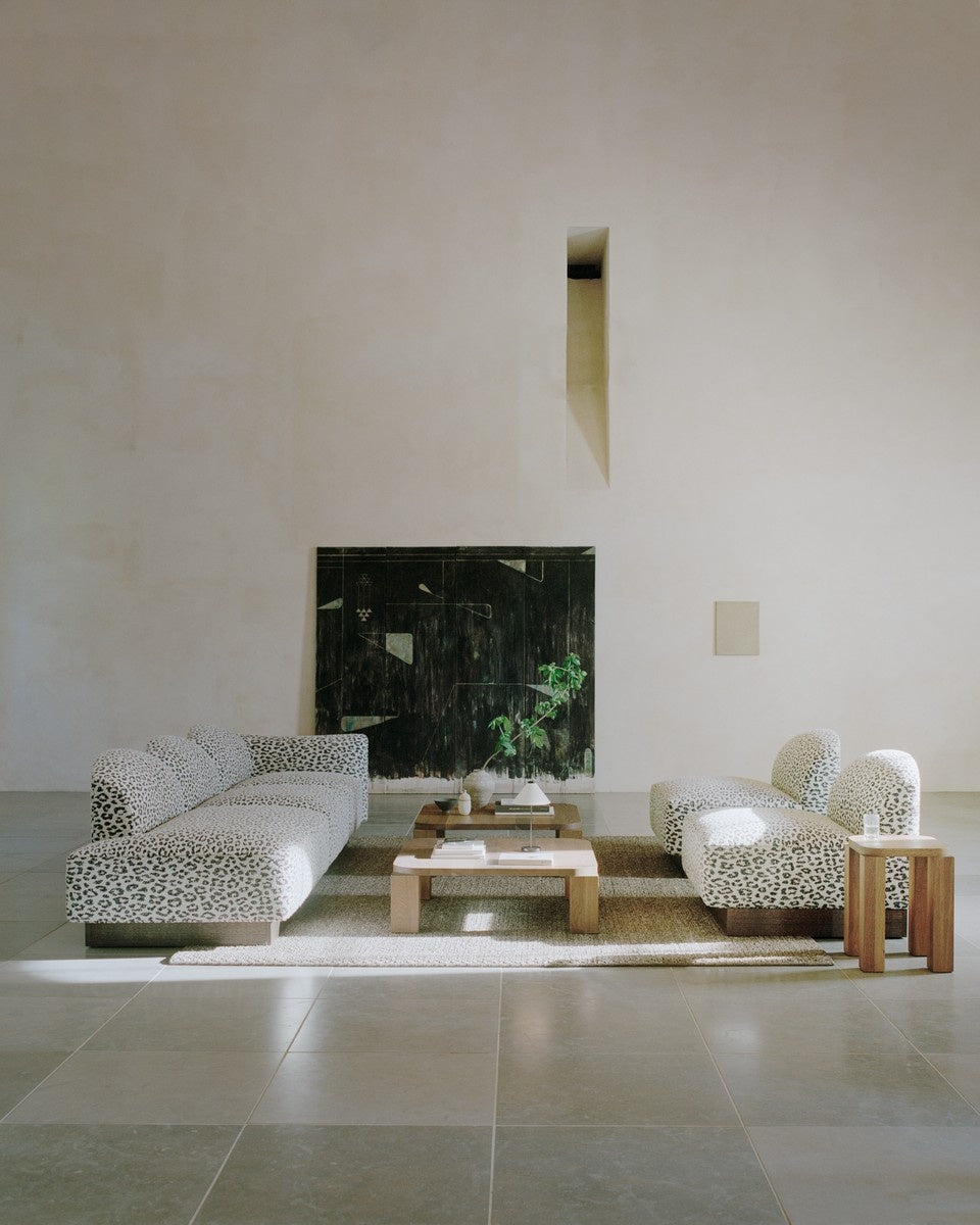 New Works Shore Center Sofa Module Plinth, Smoked Oak / Tablu 142