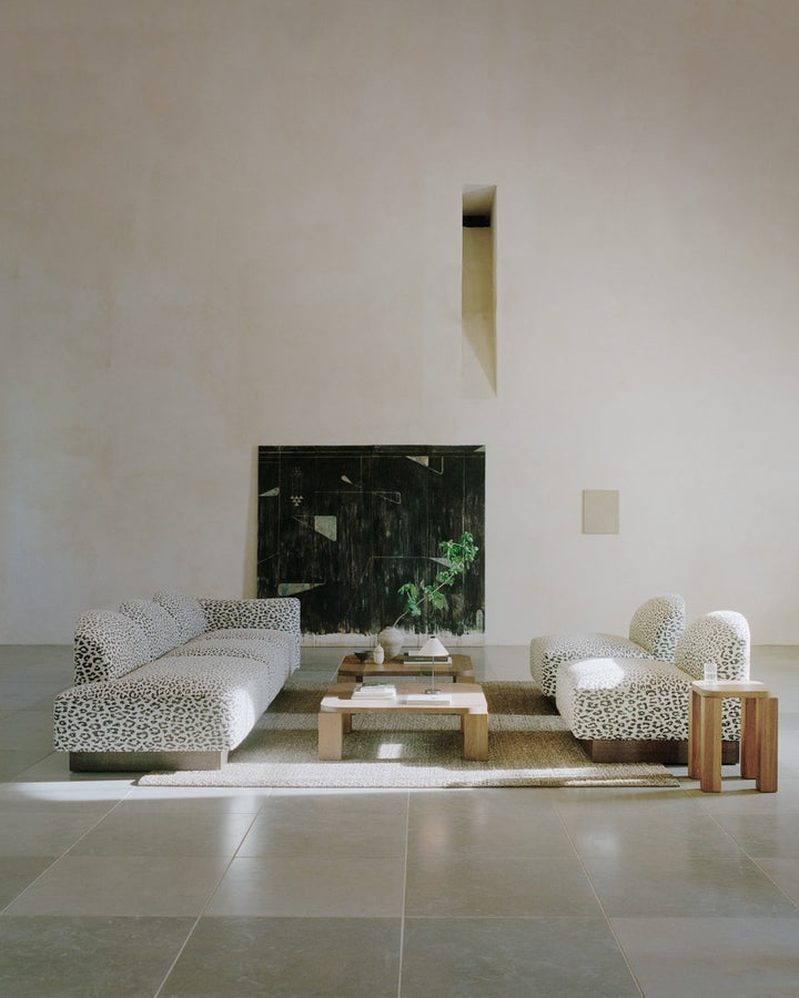 New Works Shore Center Sofa Module Plinth, Smoked Oak / Tablu 142