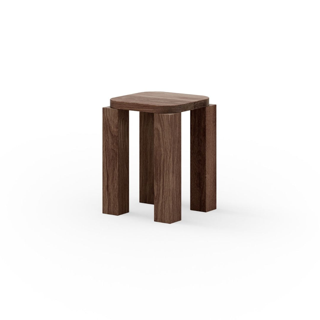 New Works Atlas Stool, Smoked Oak