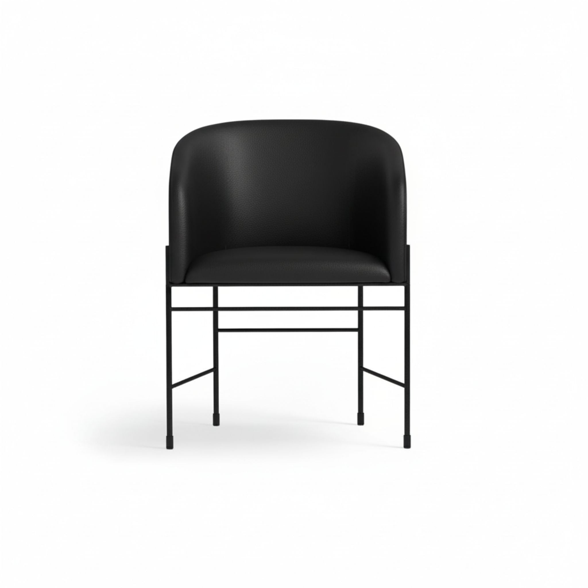 Sorting Chair New Works Covent Chair Spisebordsstol, Sort / Sort Læder – KEEPR