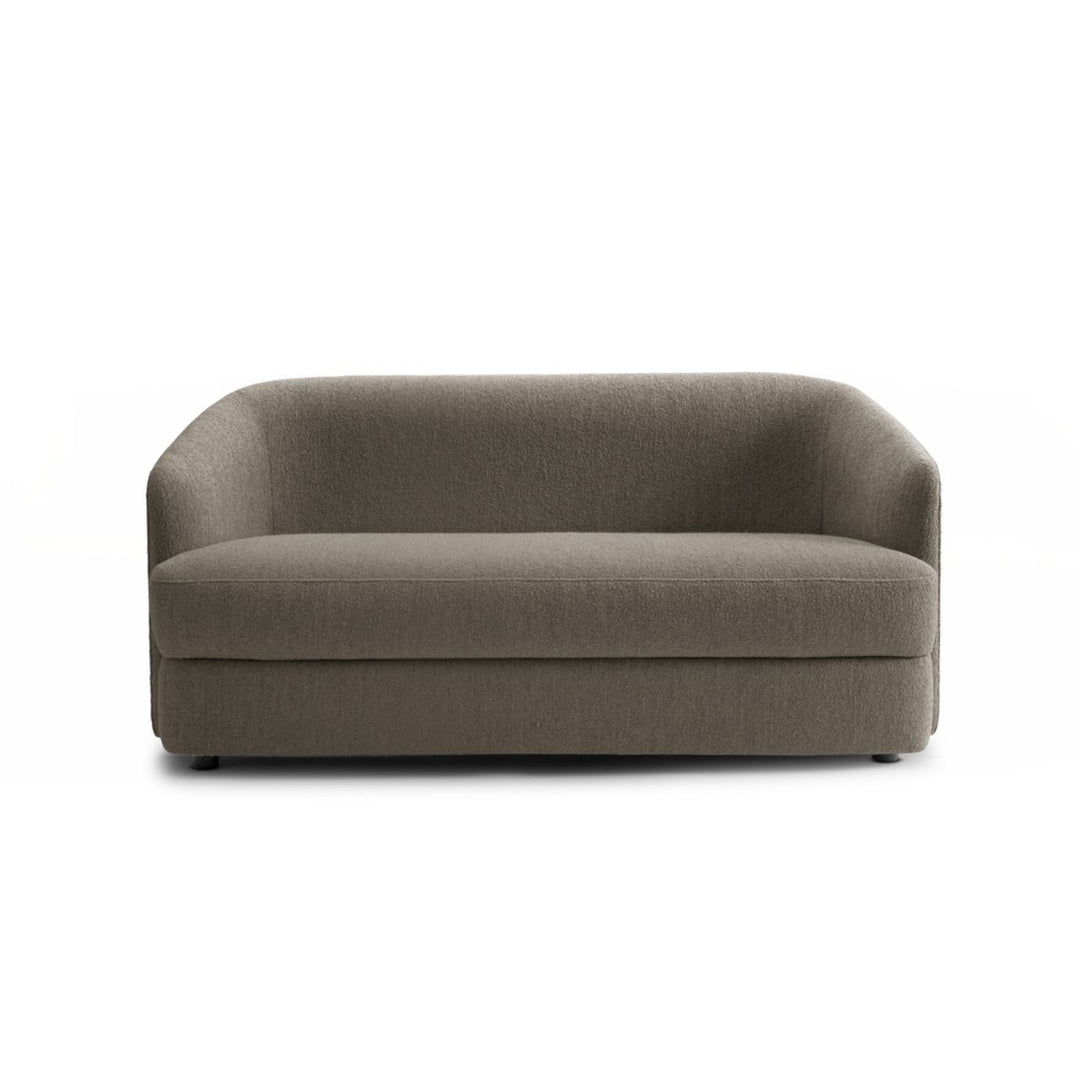 New Works Covent Deep 2 Seater Sofa, Dark Taupe Bouclé