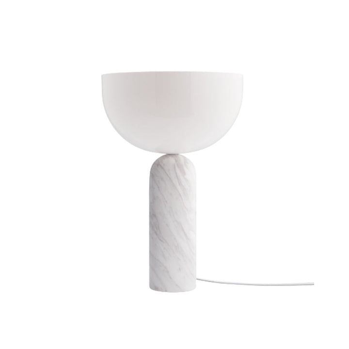 New Works Kizu Tischlampe Large, Weißer Marmor