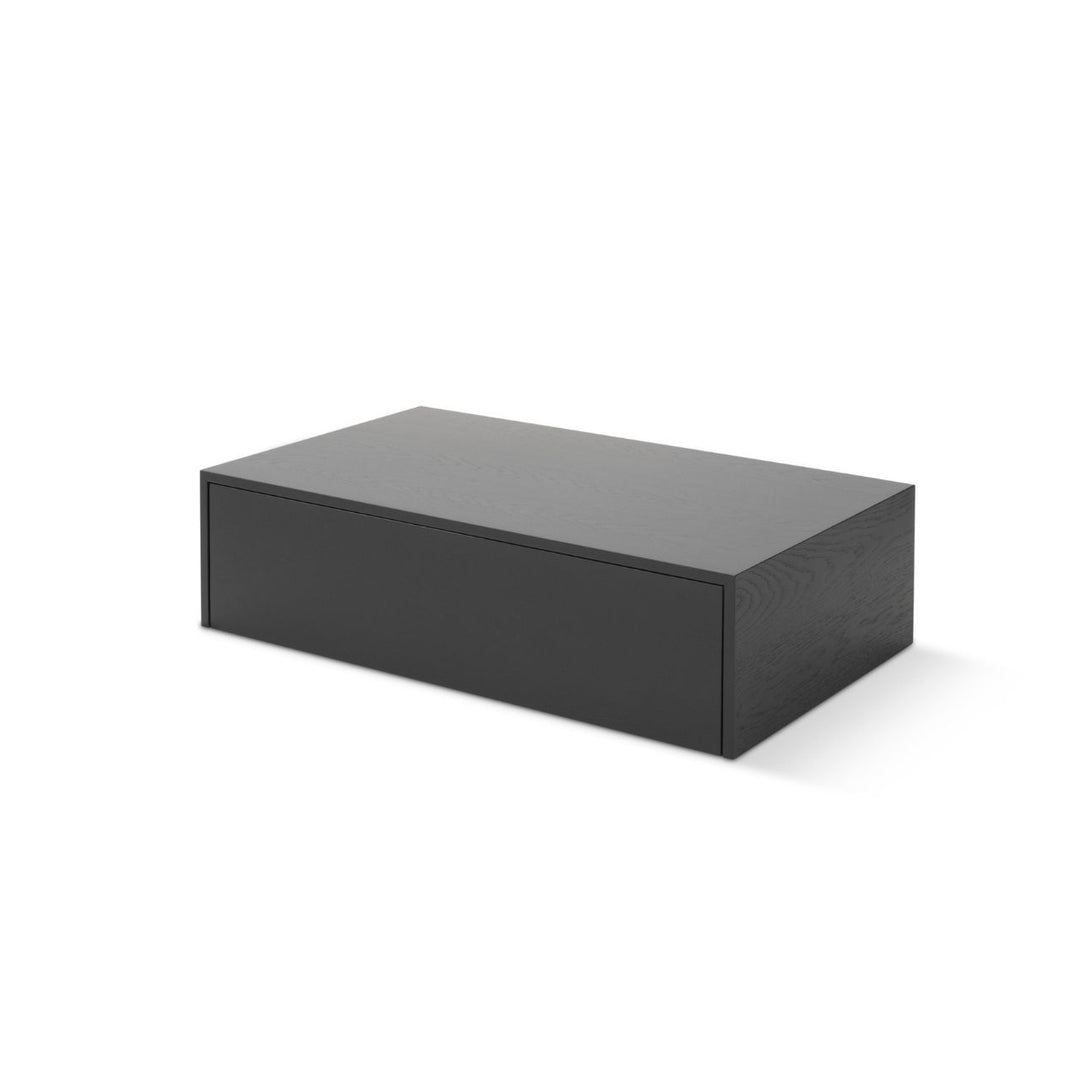 New Works Mass Coffee Table High w. drawer, Black Oak