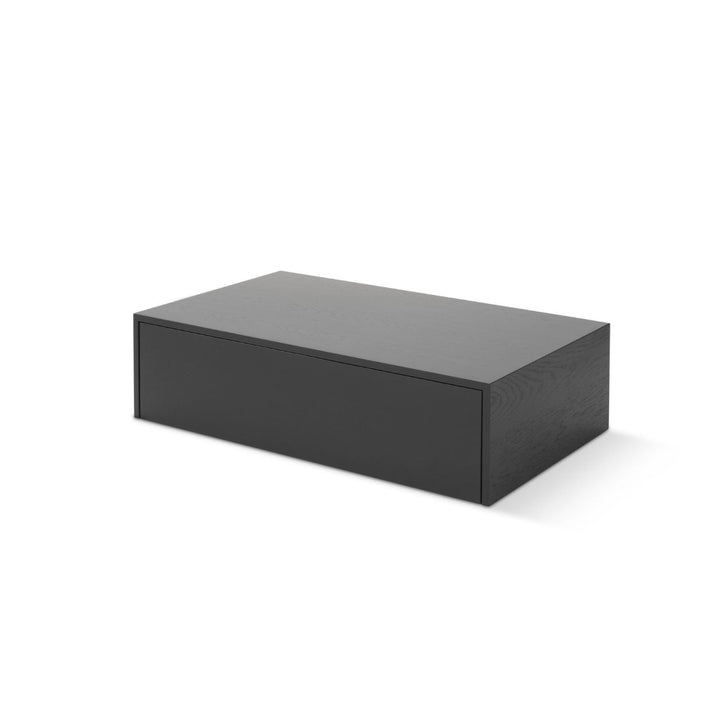 New Works Mass Coffee Table High w. drawer, Black Oak