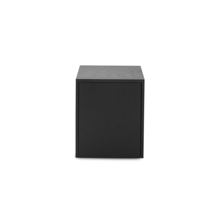 New Works Mass Side table w. drawer, Black Oak
