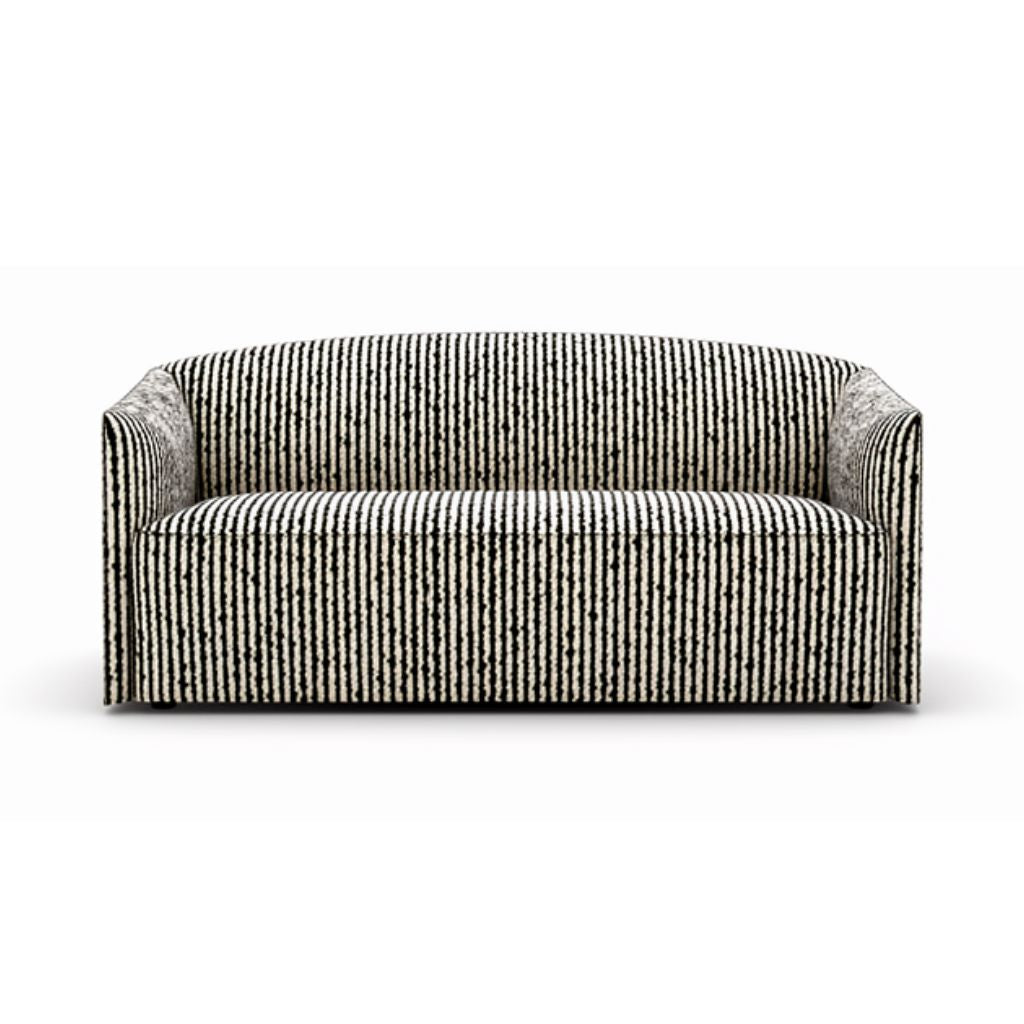 New Works Shore 2-Personen-Sofa Extended Base, gestreifter Bouclé