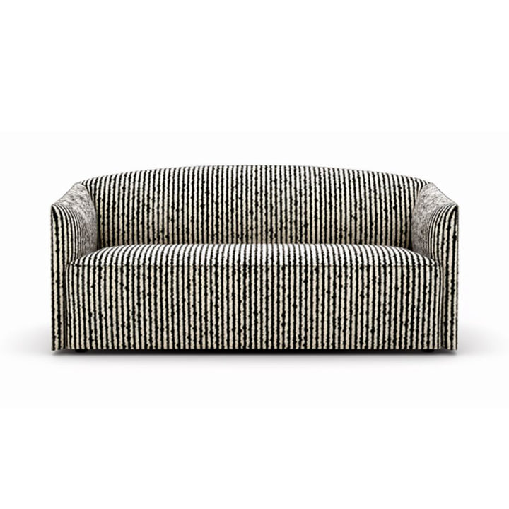 New Works Shore 2-Personen-Sofa Extended Base, gestreifter Bouclé