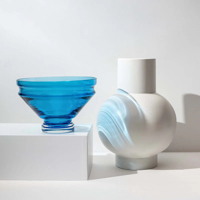 raawii Relæ Large Skål, Aquamarine Blue