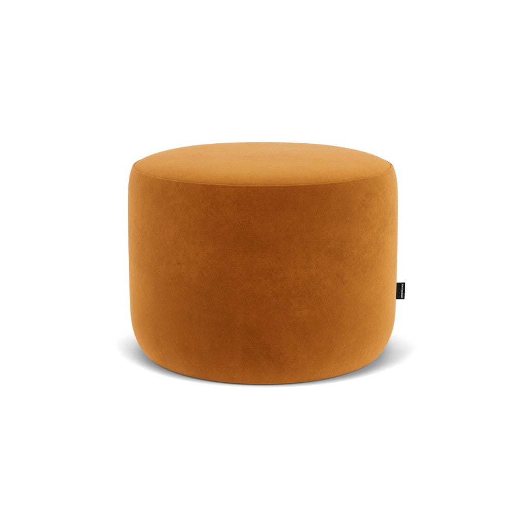 No. 9 Puf - Velour Matt Amber