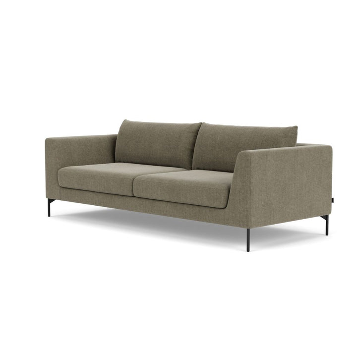 Noa 3 Personers Sofa - Free Sage, Black Metal
