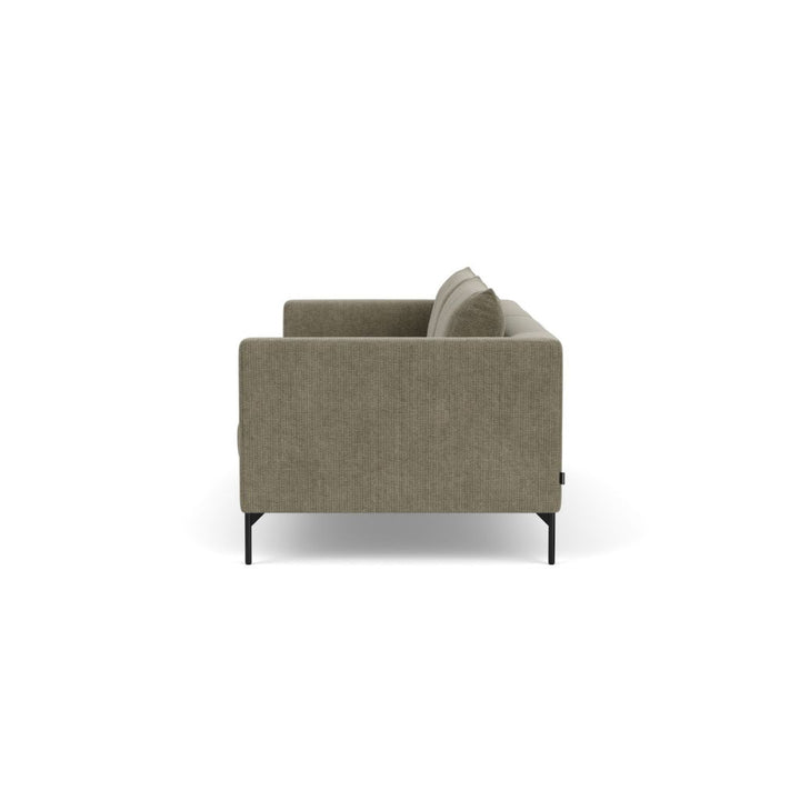 Noa 3 Personers Sofa - Free Sage, Black Metal