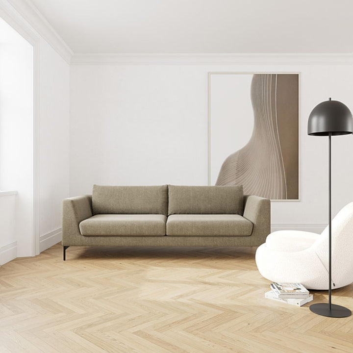 Noa 3 Personers Sofa - Free Sage, Black Metal
