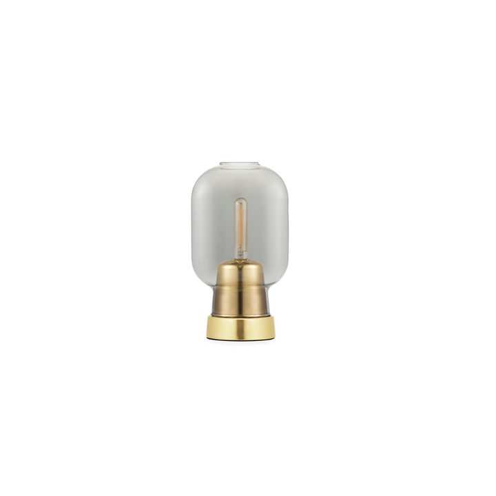 Normann Copenhagen Amp Bordlampe Brass, Smoke/Brass
