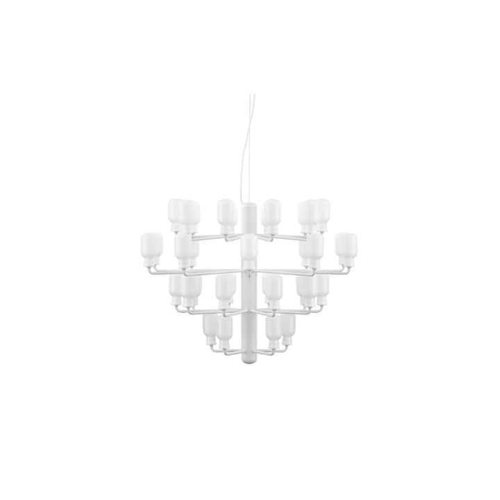Normann Copenhagen Amp Lysekrone, Hvid/Hvid