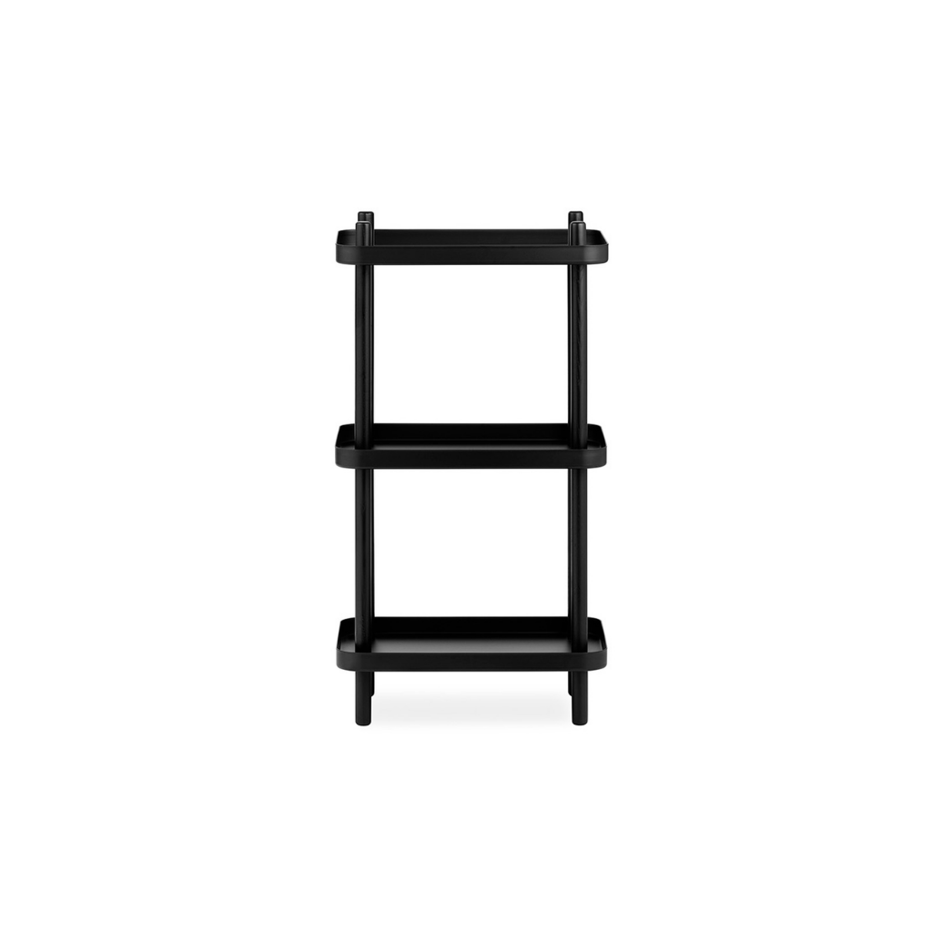 Normann Copenhagen Block Reol, Sort/Sort