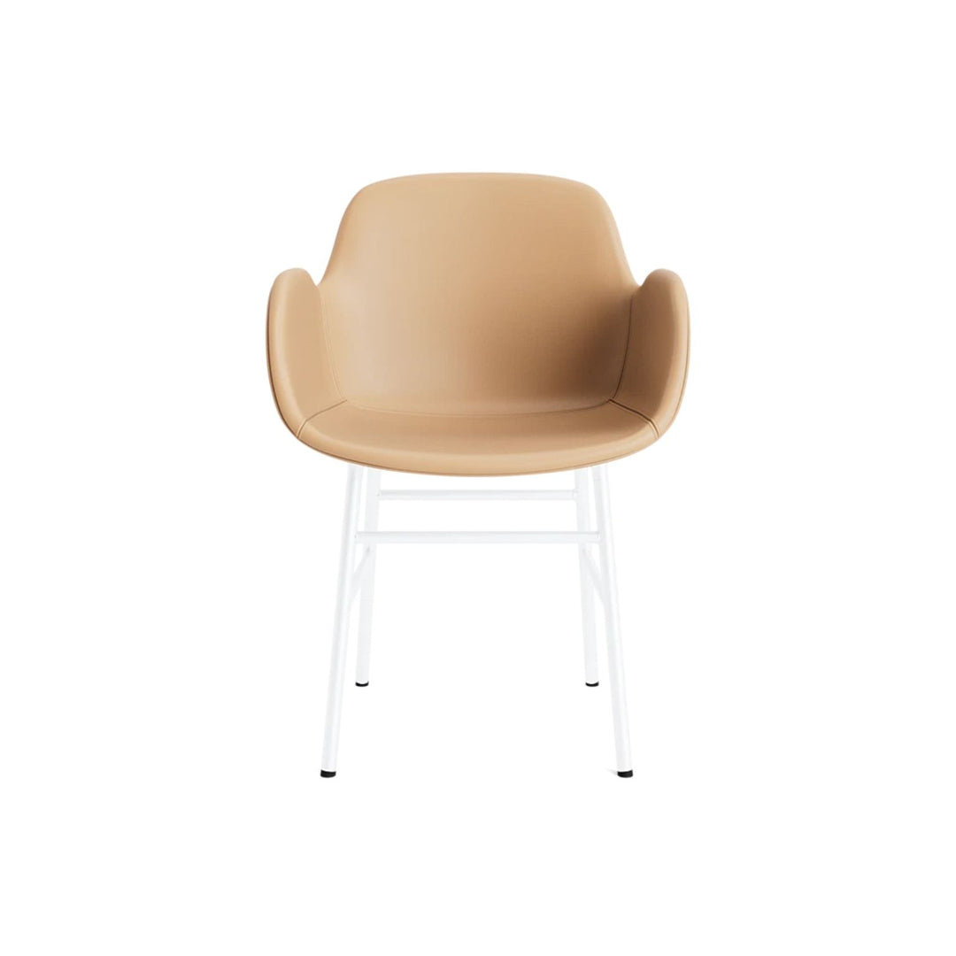 Normann Copenhagen Form Armstol, Cream Læder / Hvid