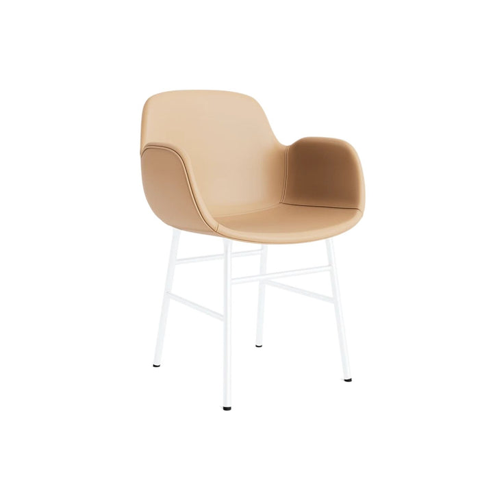 Normann Copenhagen Form Armstol, Cream Læder / Hvid