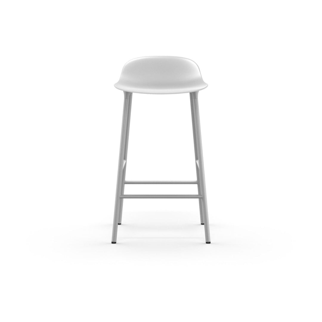 Normann Copenhagen Form Barstol H65, Hvid / Stål