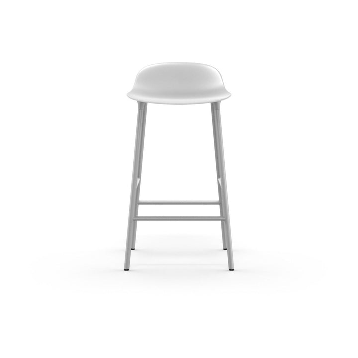 Normann Copenhagen Form Barstol H65, Hvid / Stål