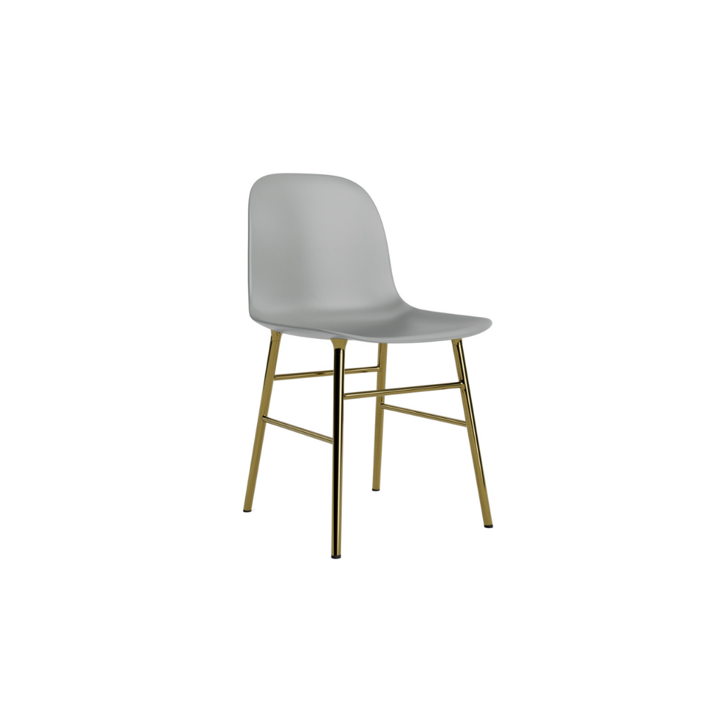 Normann Copenhagen Form Stol Brass, Grå