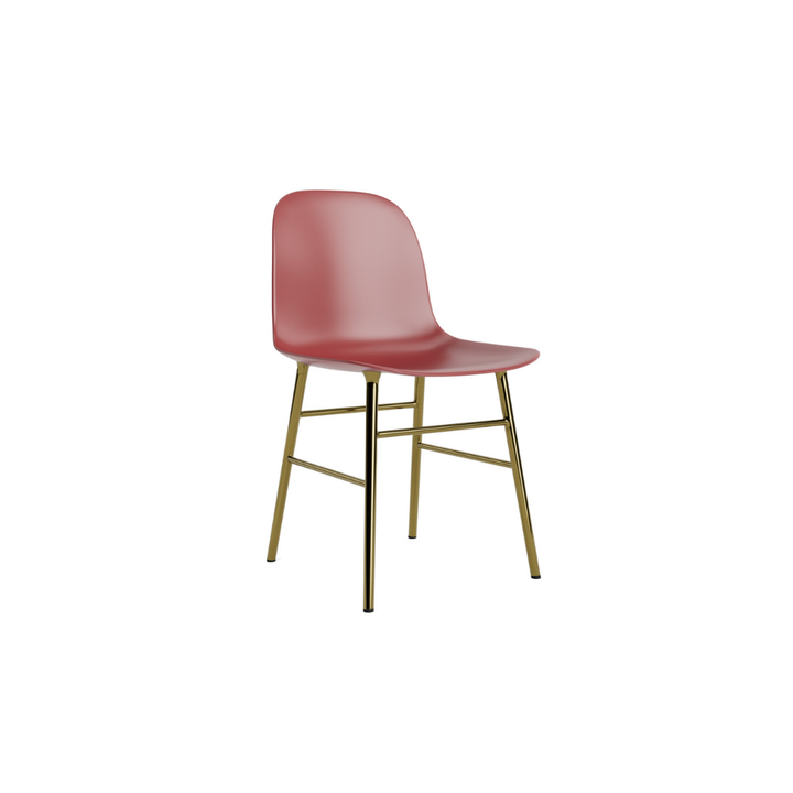 Normann Copenhagen Form Stol Brass, Rød