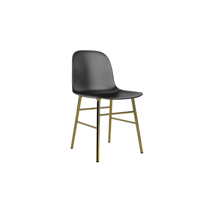 Normann Copenhagen Form Stol Brass, Sort