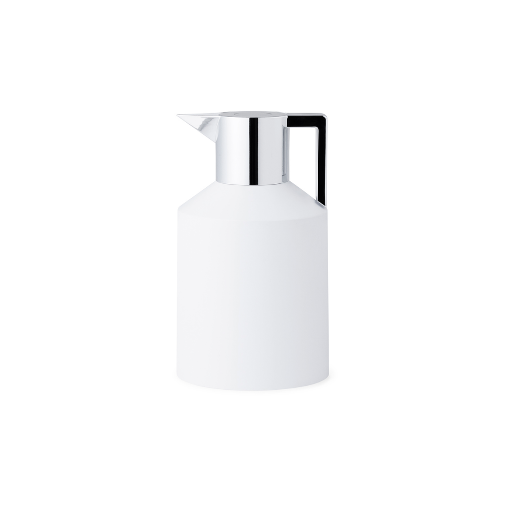 Normann Copenhagen Geo Termokande 1,5 L, Hvid/Sølv