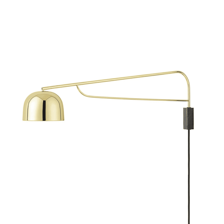 Normann Copenhagen Grant Wall lamp 111 cm, Brass/Granite